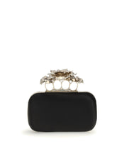 ALEXANDER MCQUEEN OS carnation knuckle clutch