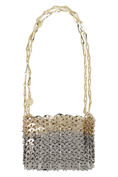 1969 nano plexiglas degrade shoulder bag in metal