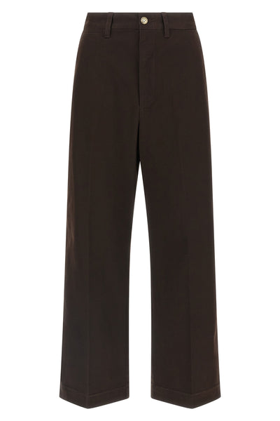 stretch cotton twill pants