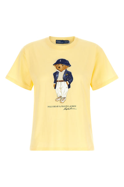 the polo ralph lauren t-shirt stands out for its essential silhouette and pure c