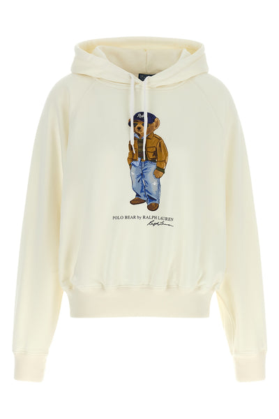 the polo ralph lauren hoodie features a soft silhouette made of a compact cotton
