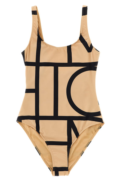one-piece swimsuit in polyamide jersey stretched in four directions that protect