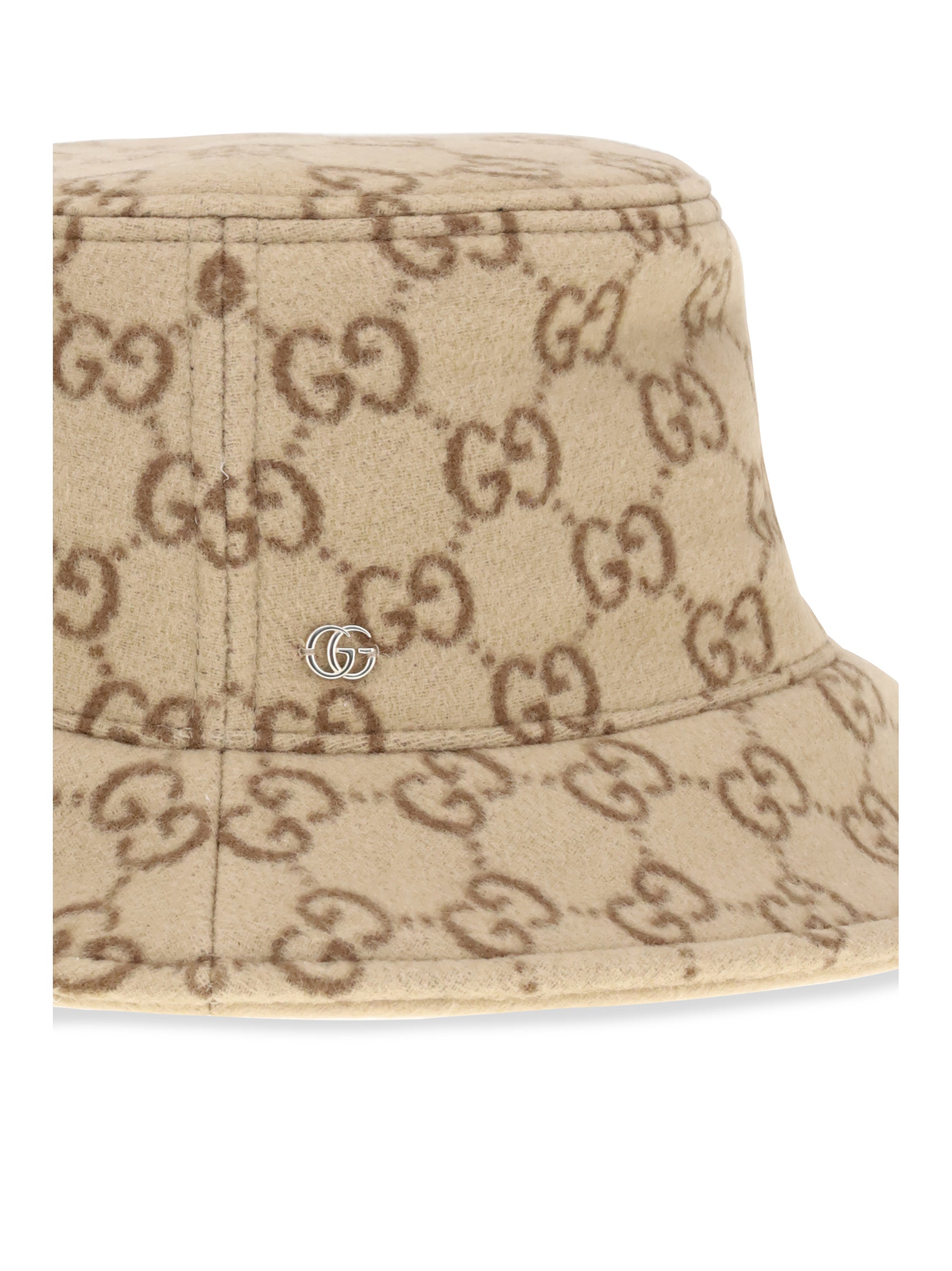 gg jacquard wool bucket hat