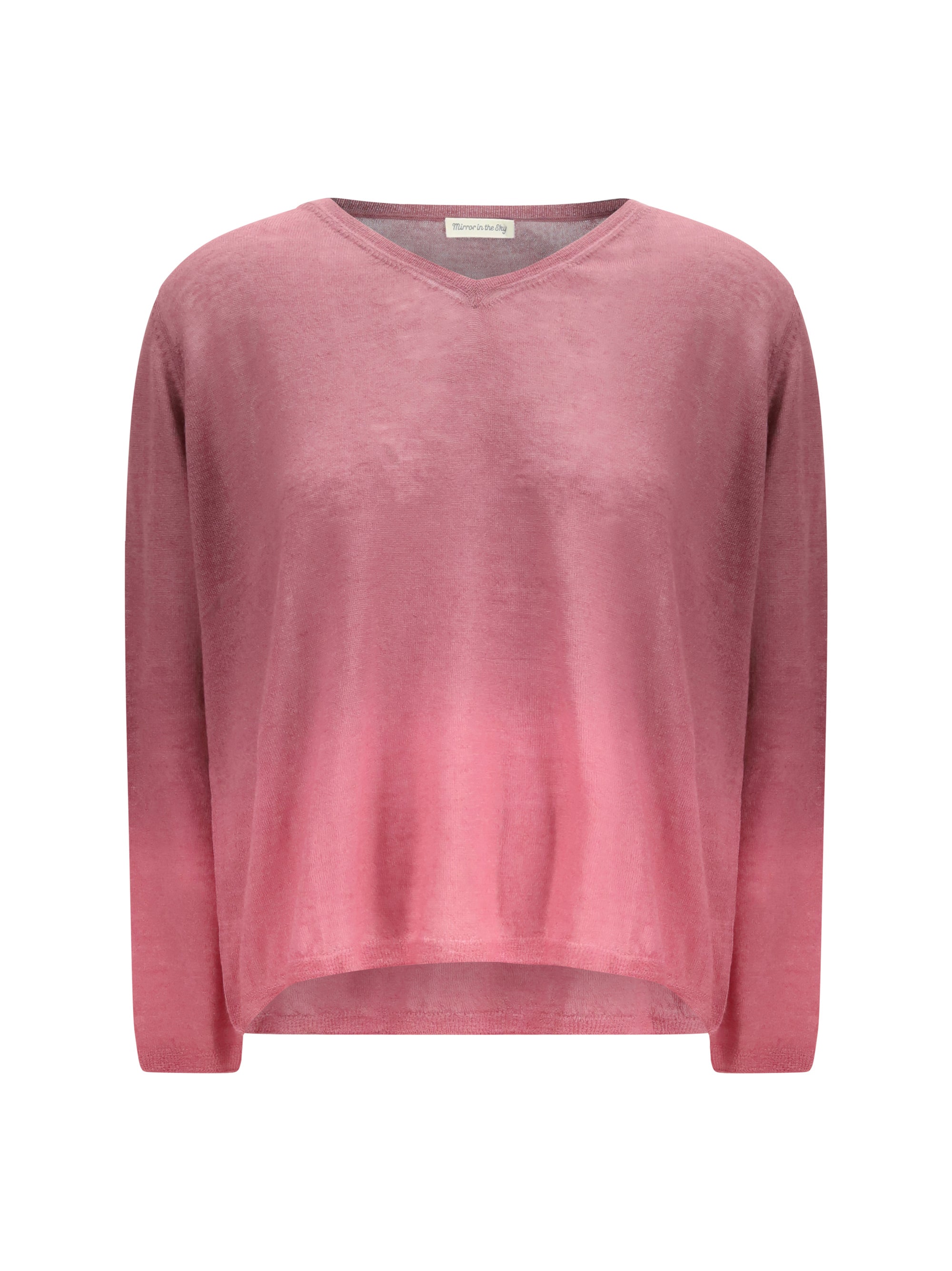 MIRROR IN THE SKY L fine cashmere v-neck sweater