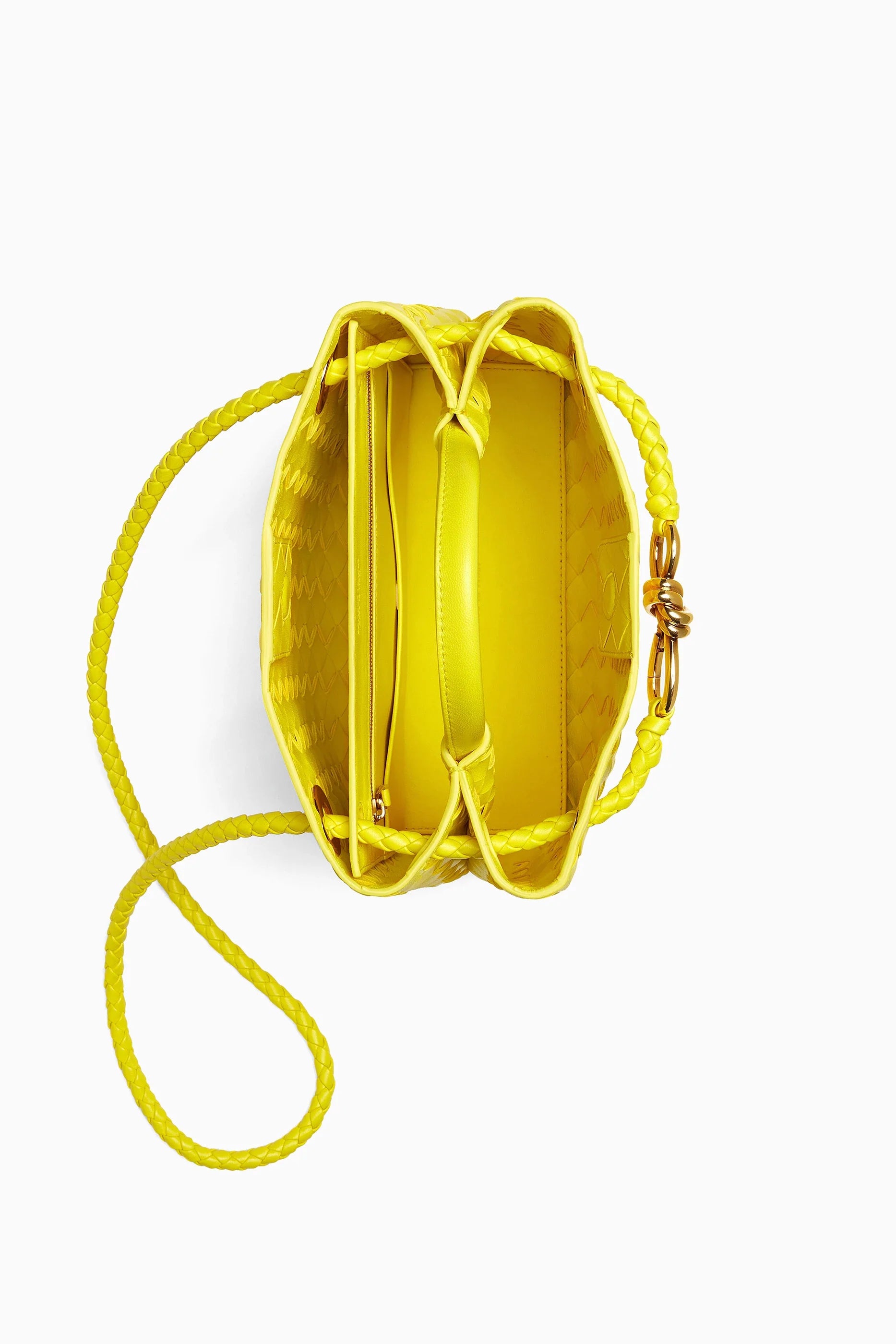 Andiamo Small Intrecciato Leather Tote