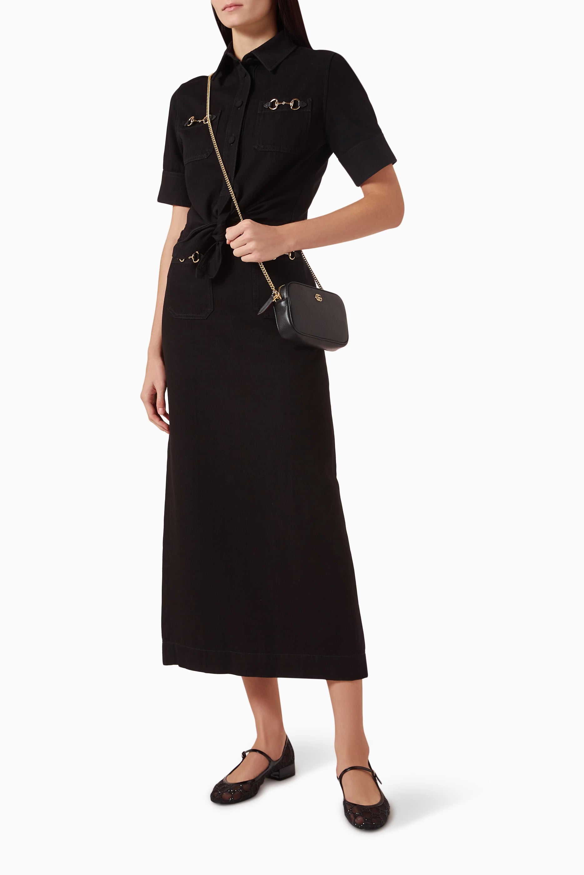 GG Marmont Mini Leather Camera Bag