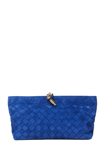 Andiamo Boat Intrecciato Suede Pouch