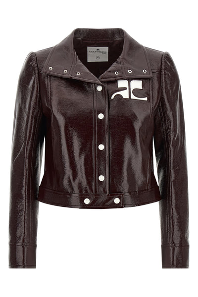 the reedition vinyl courrèges jacket defines the wardrobe