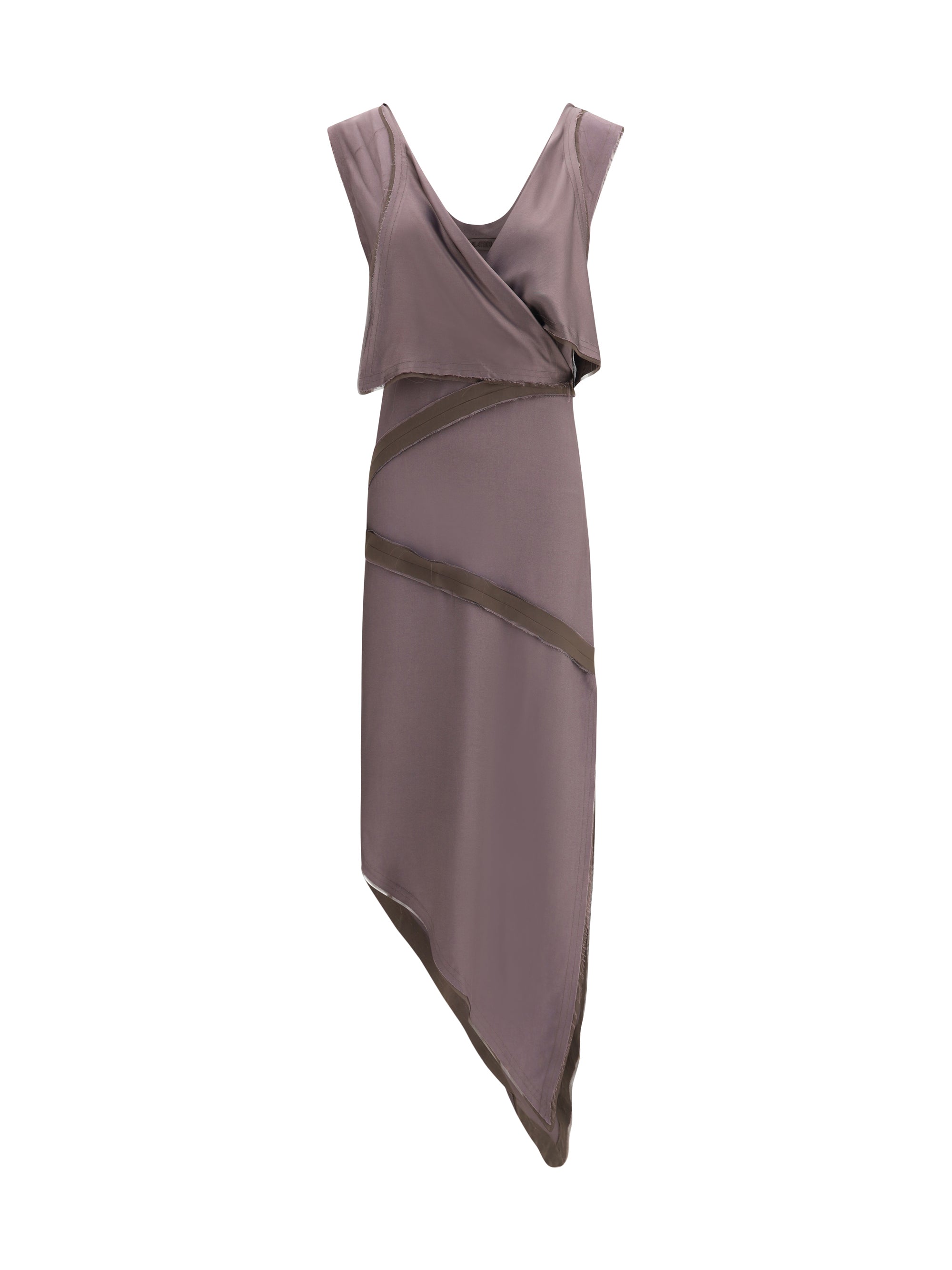 THE ATTICO 40 asymmetrical midi dress