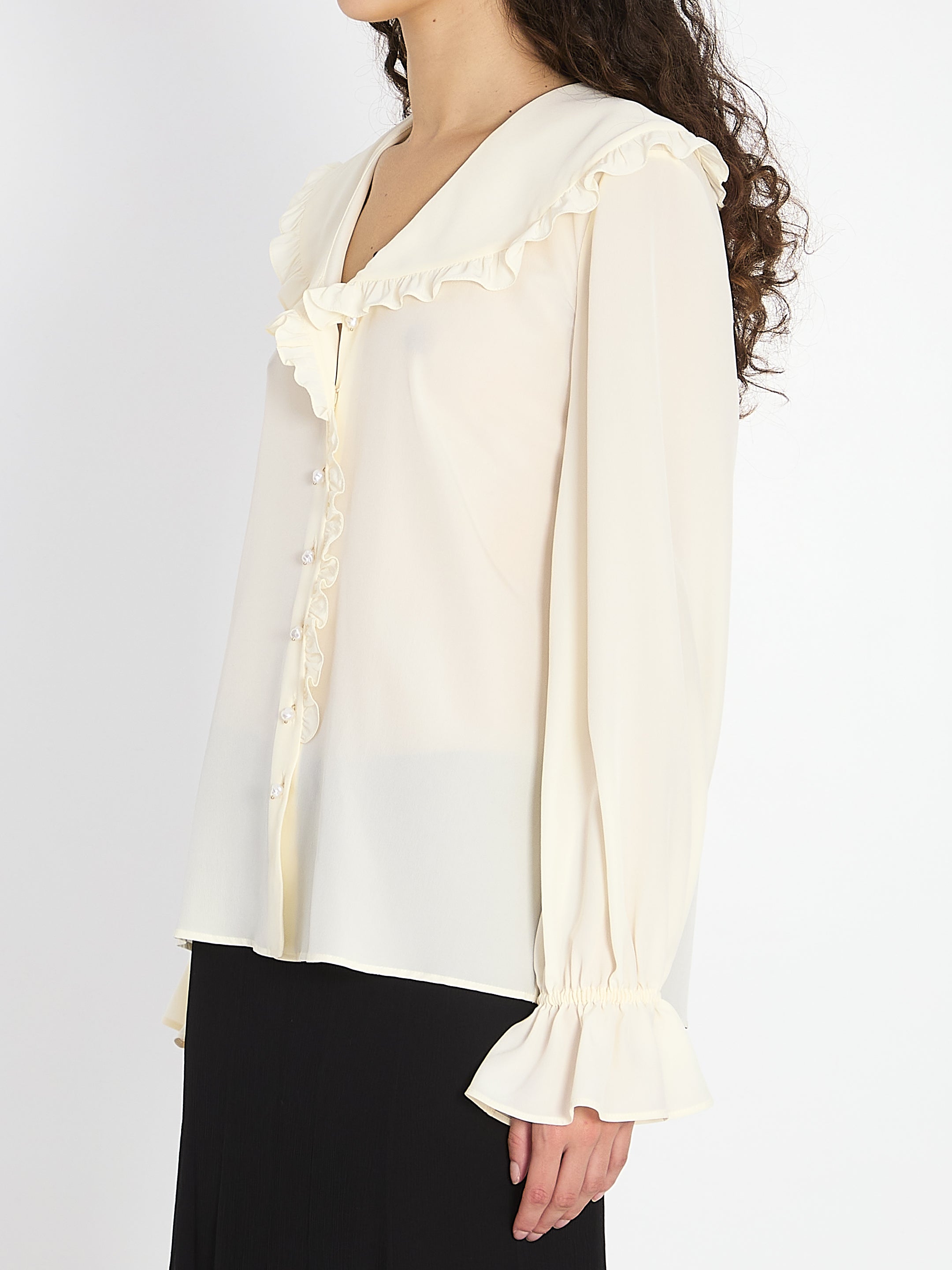 CHLOE 38 fluid silk blouse