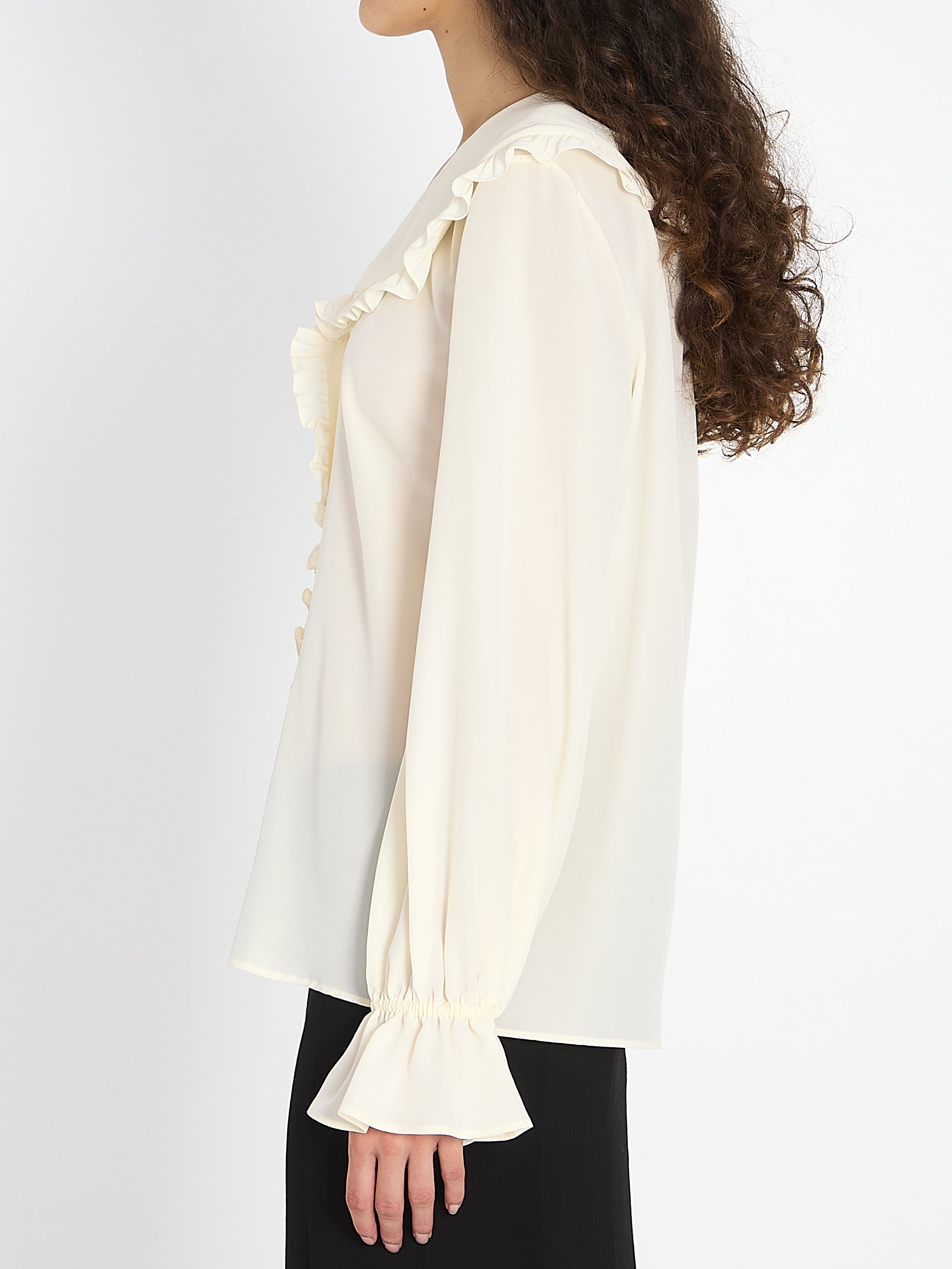 CHLOE 38 fluid silk blouse