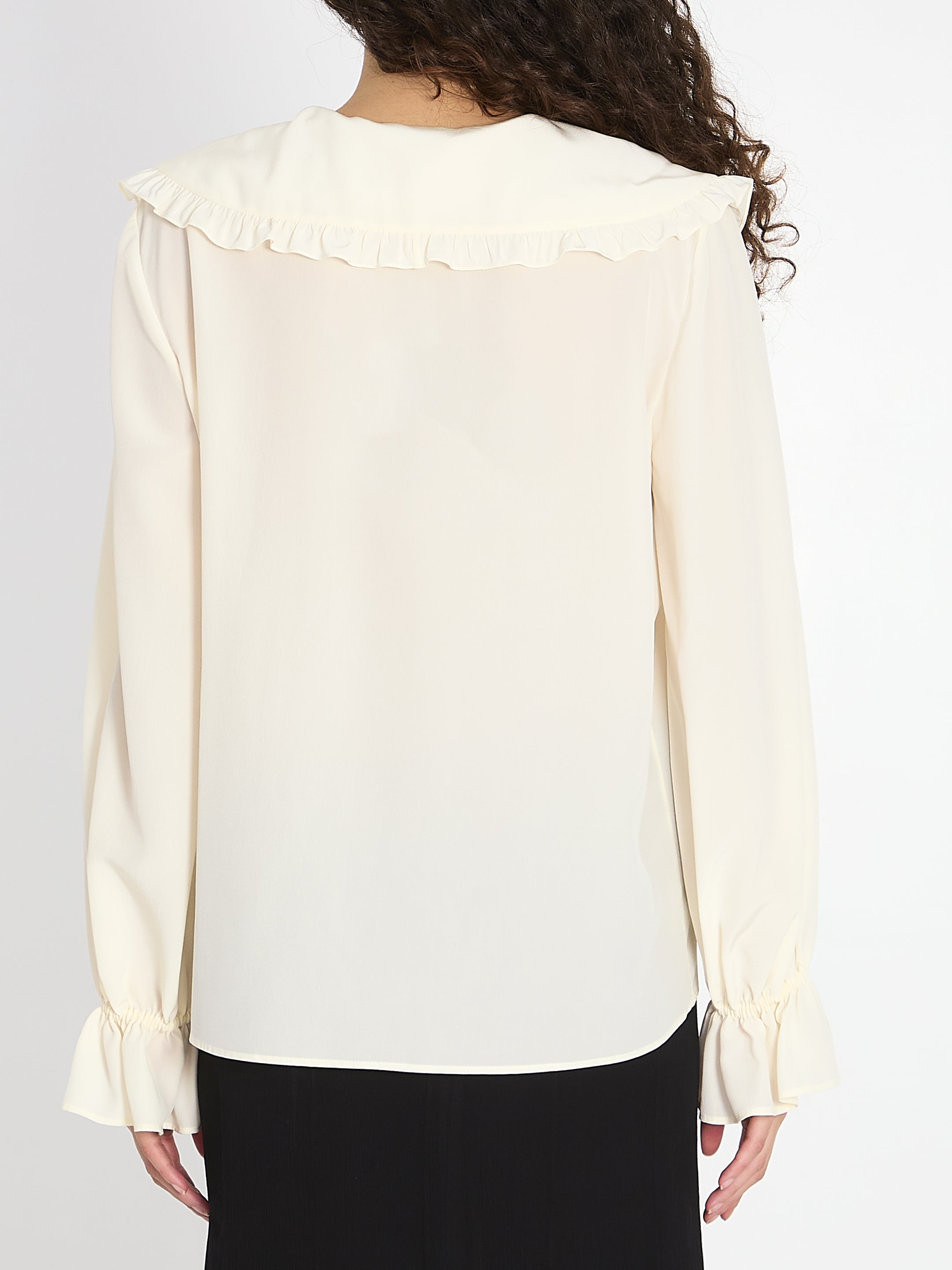 CHLOE 38 fluid silk blouse