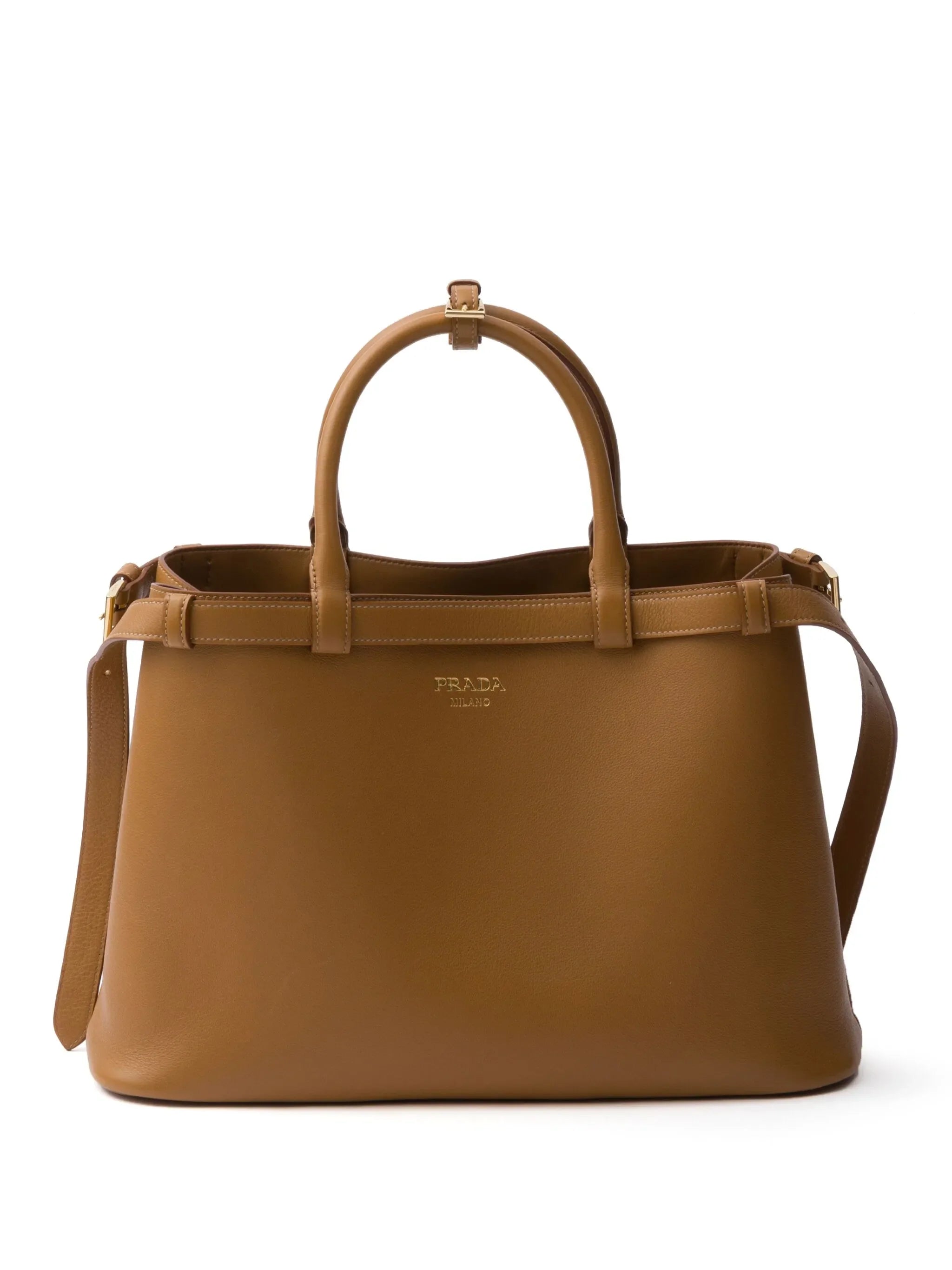 prada-buckle-medium-brown-leather-tote-bag