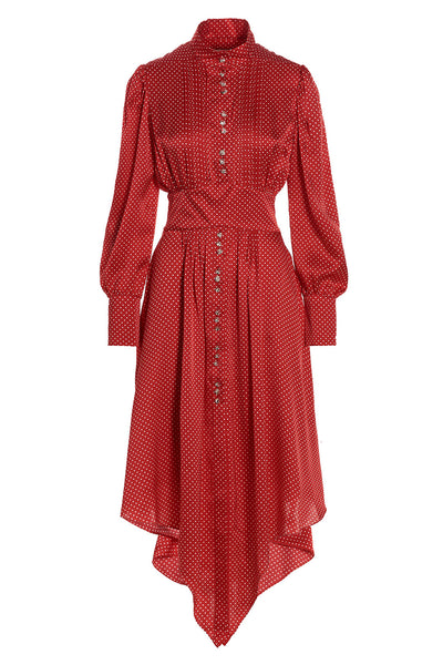 silk midi dress