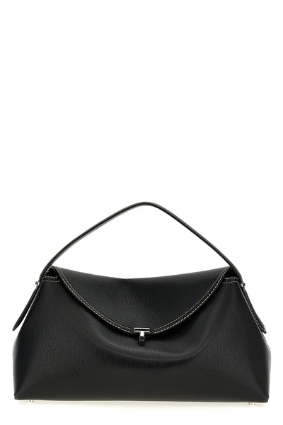 t-lock leather handbag
