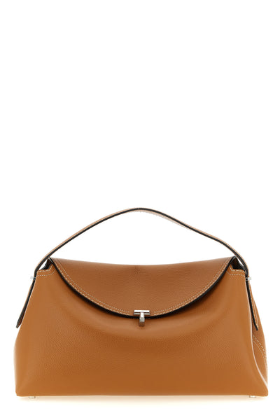 t-lock leather handbag