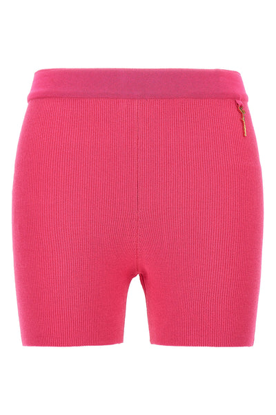 le short pralu cyclist in ribbed viscose blend