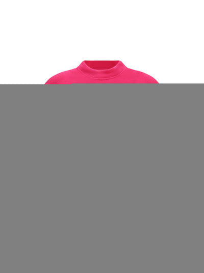 cropped t-shirt with round neckline