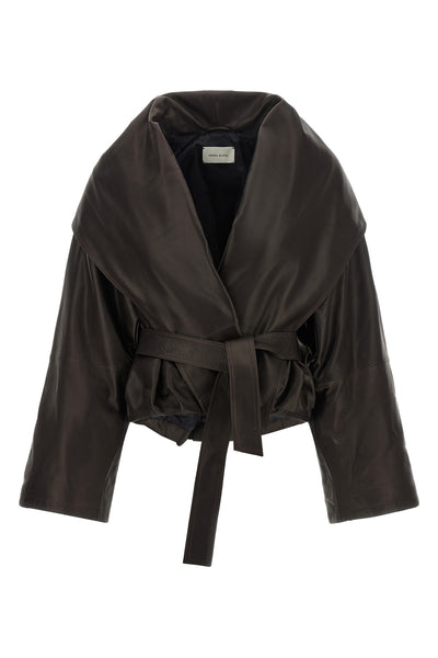 the magda butrym jacket redefines the volumes of outerwear through a sculptural