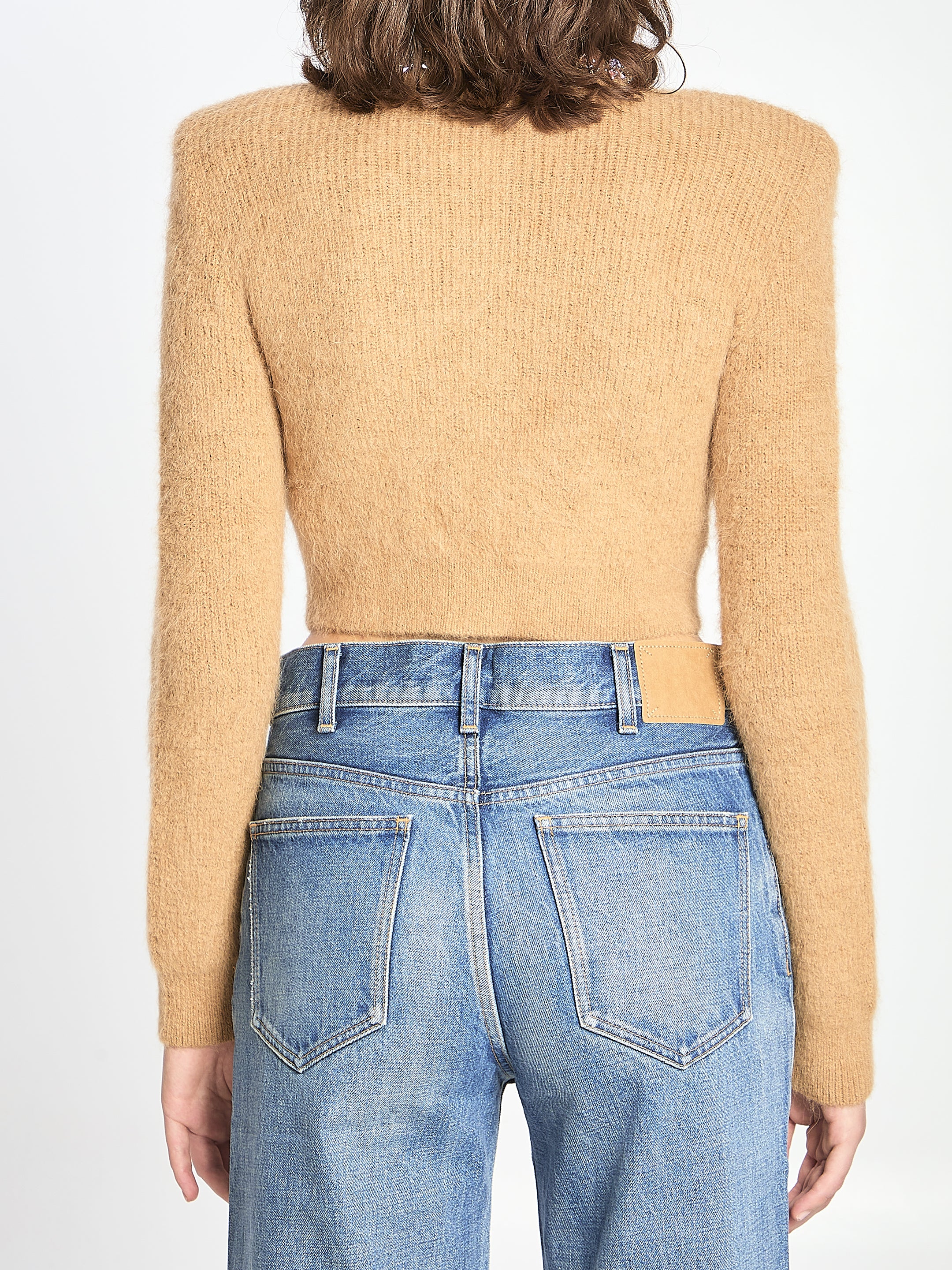 SELF PORTRAIT M embellished trim cardigan