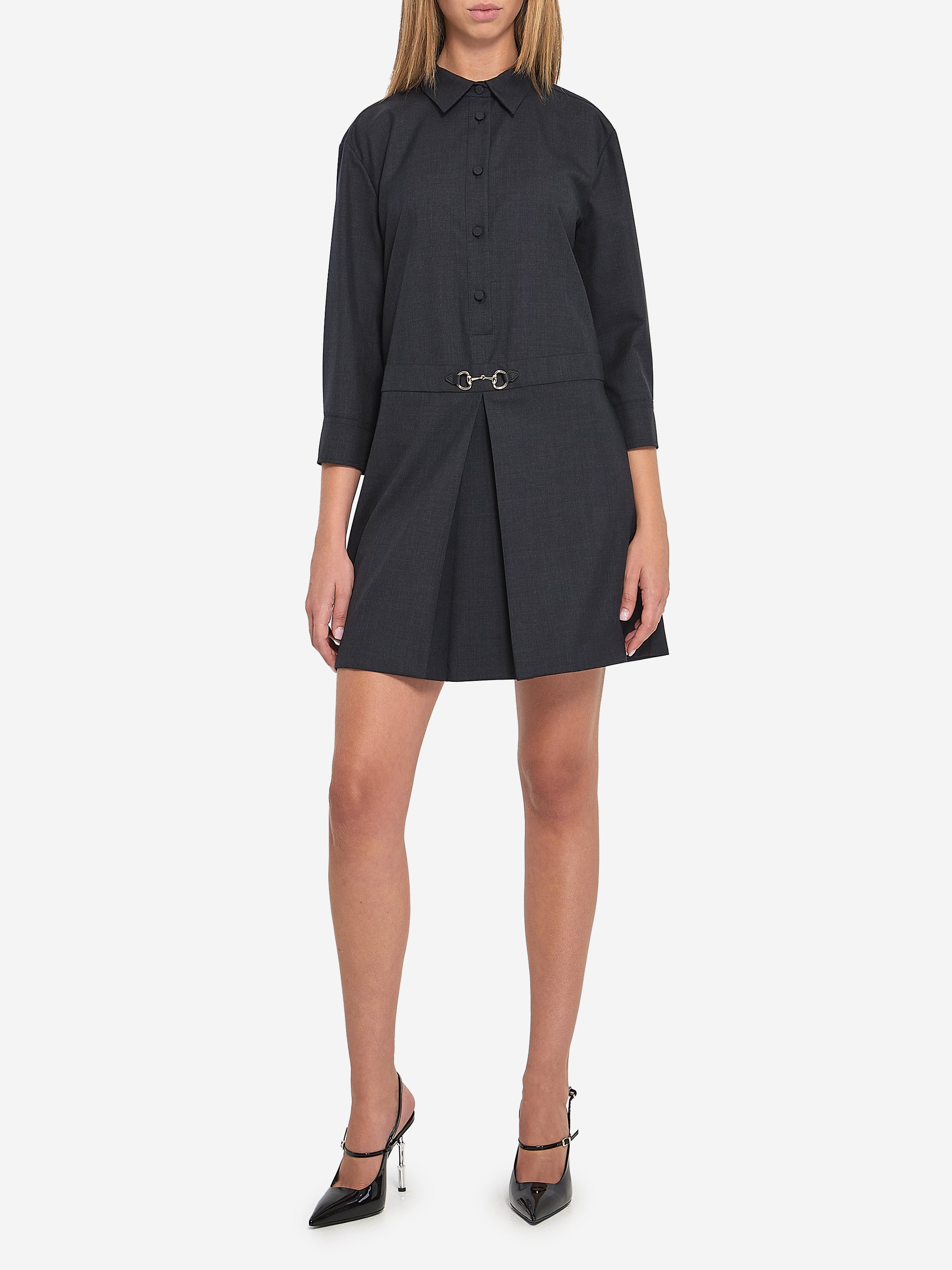 GUCCI 40 mini dress with horsebit