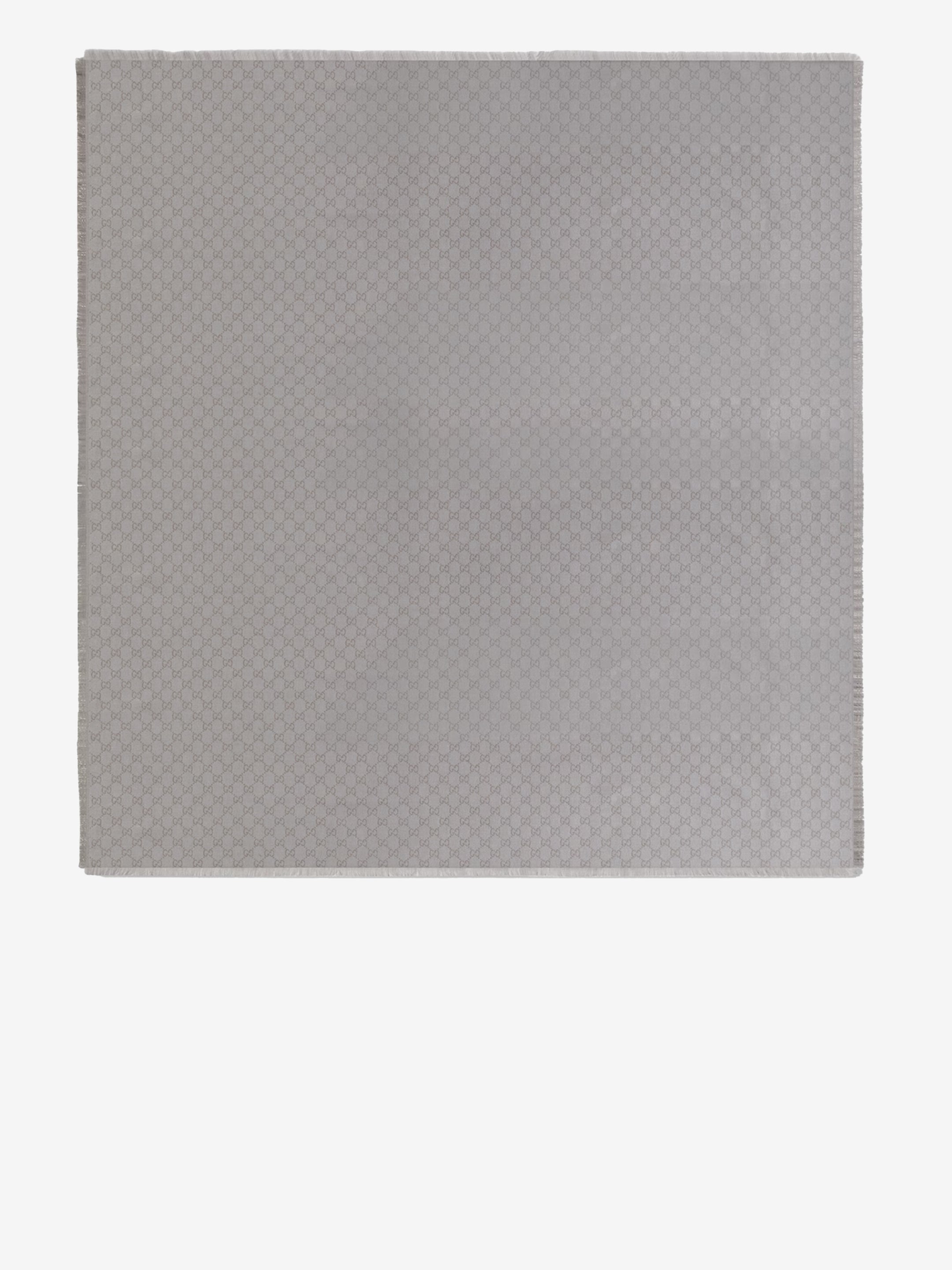 GUCCI OS shawl with printed gg lamé