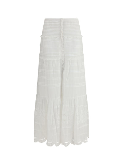 paoline long cotton skirt