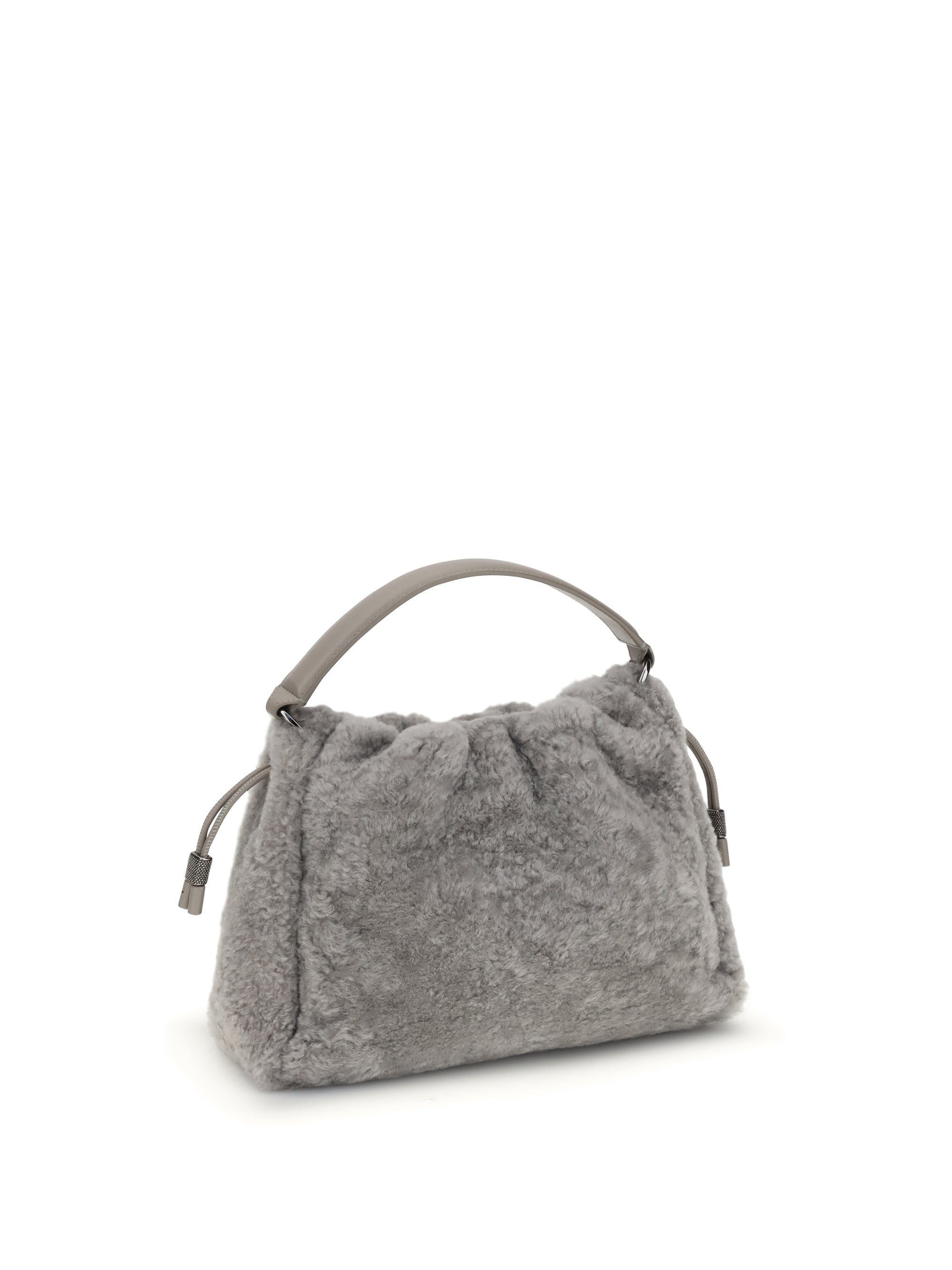 BRUNELLO CUCINELLI OS small shearling mellow shoulder bag