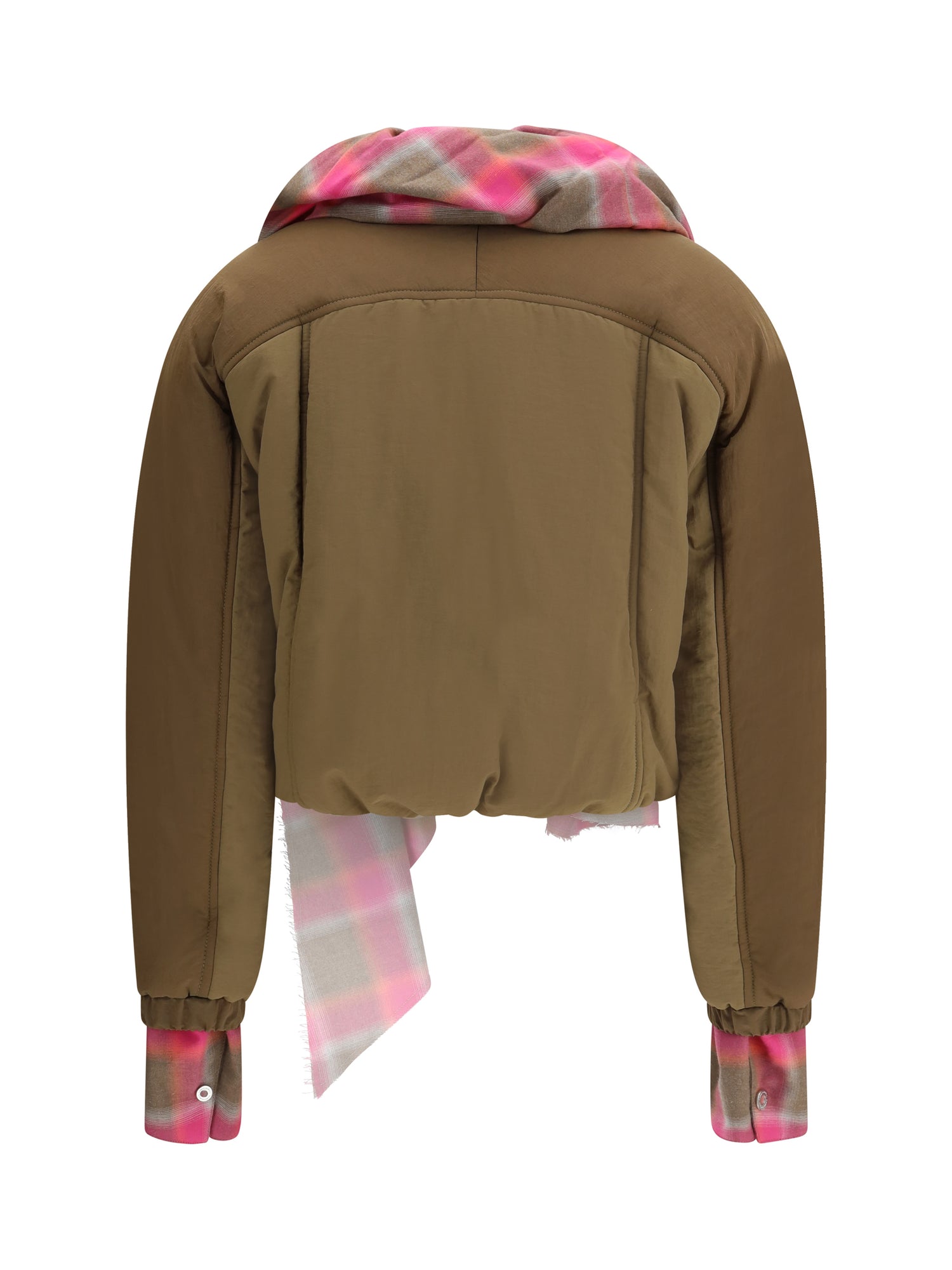 MARBELL 3 maxi-scarf puffer jacket