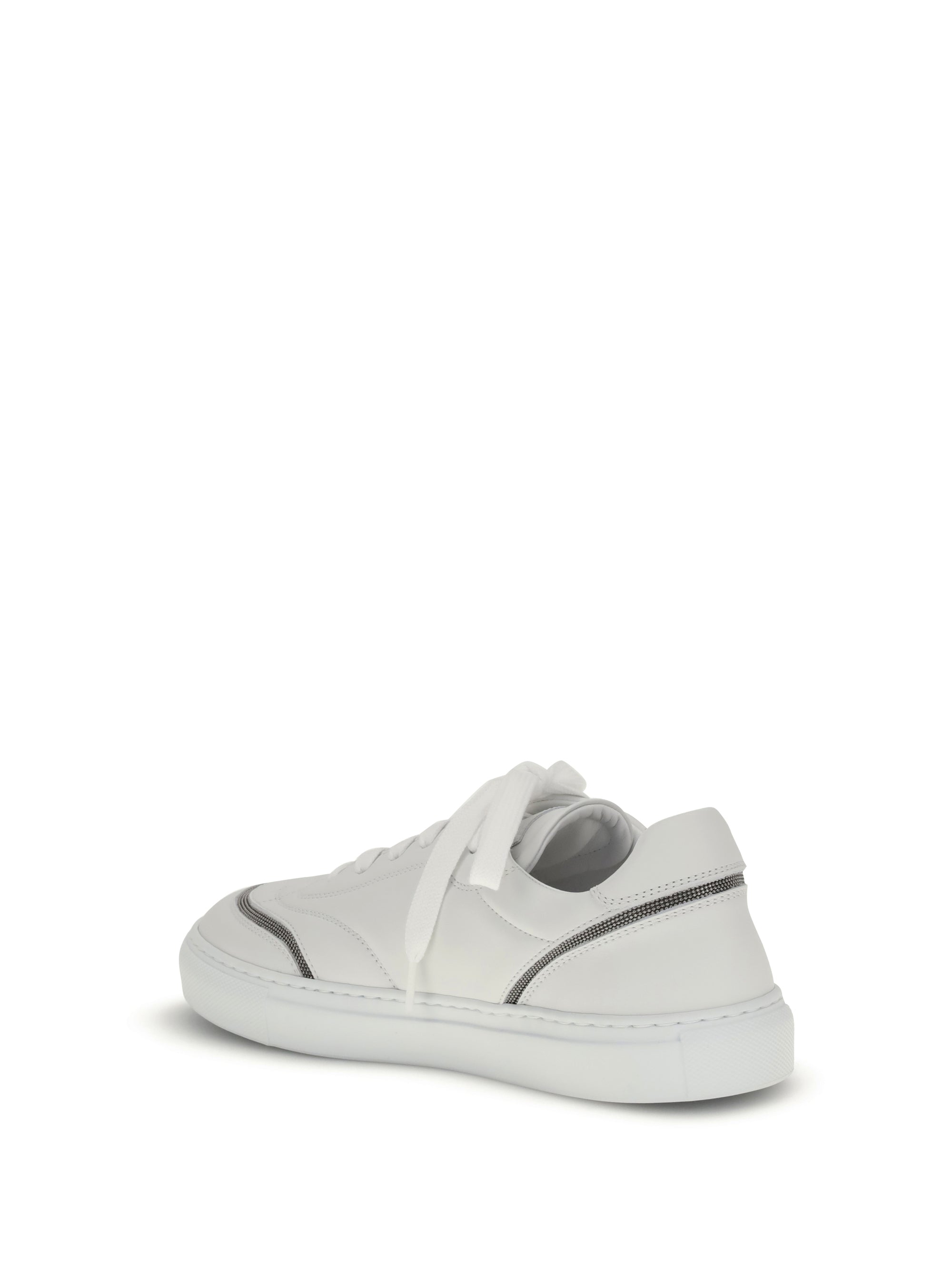 BRUNELLO CUCINELLI 36 leather sneakers with shiny details