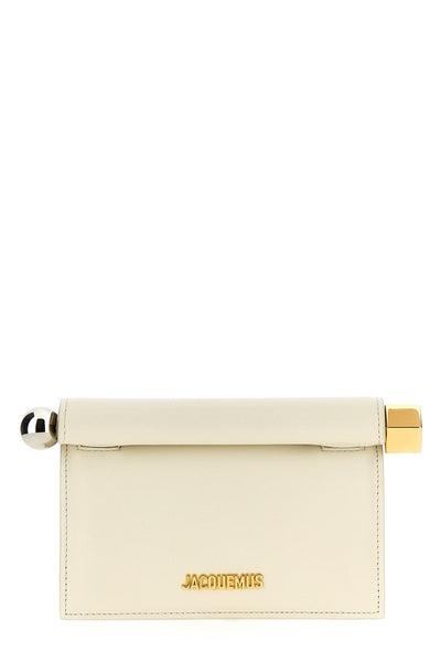 la petite pochette rond carré nappa clutch bag