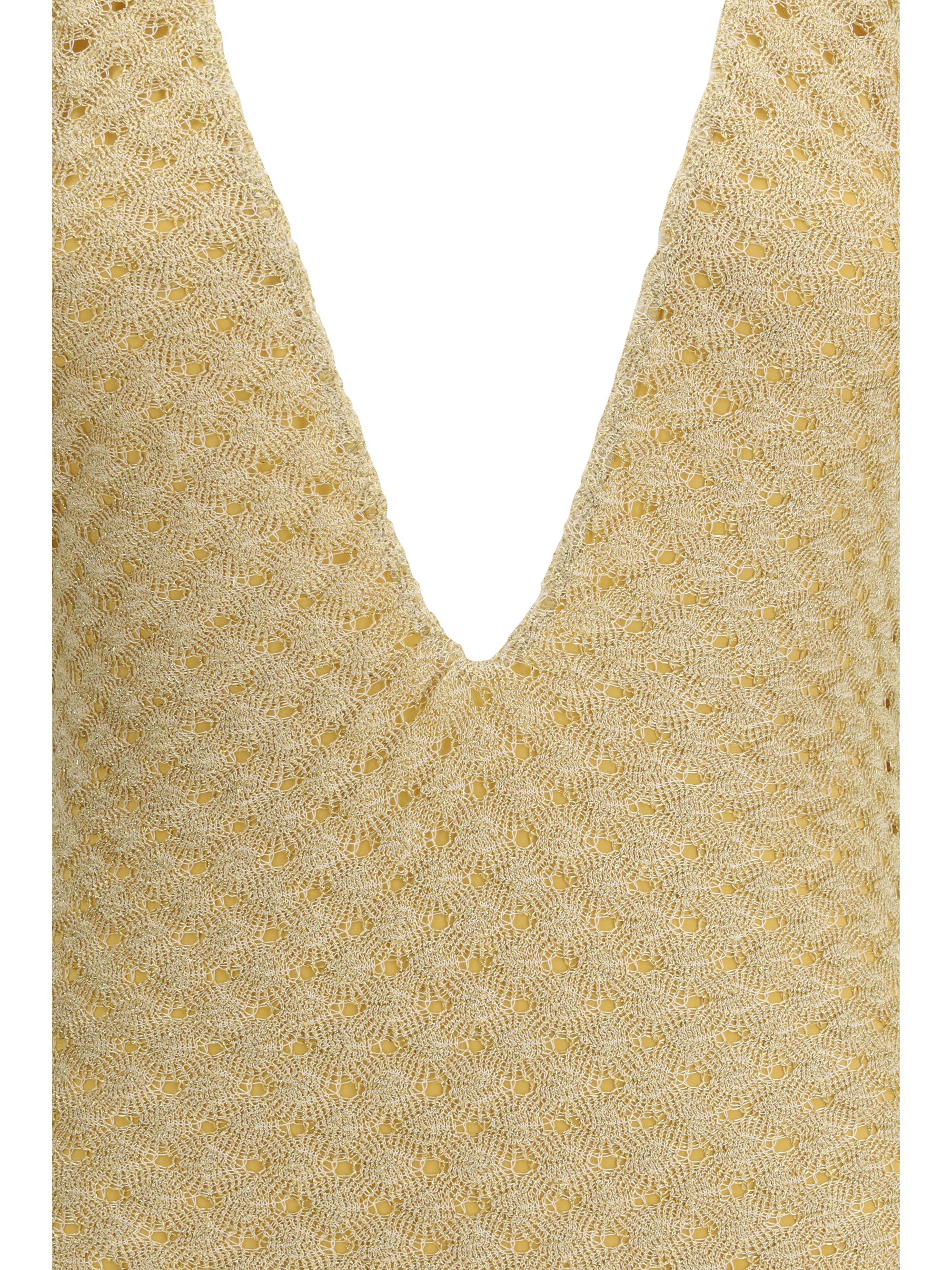 MISSONI 42 lamé viscose one-piece swimsuit