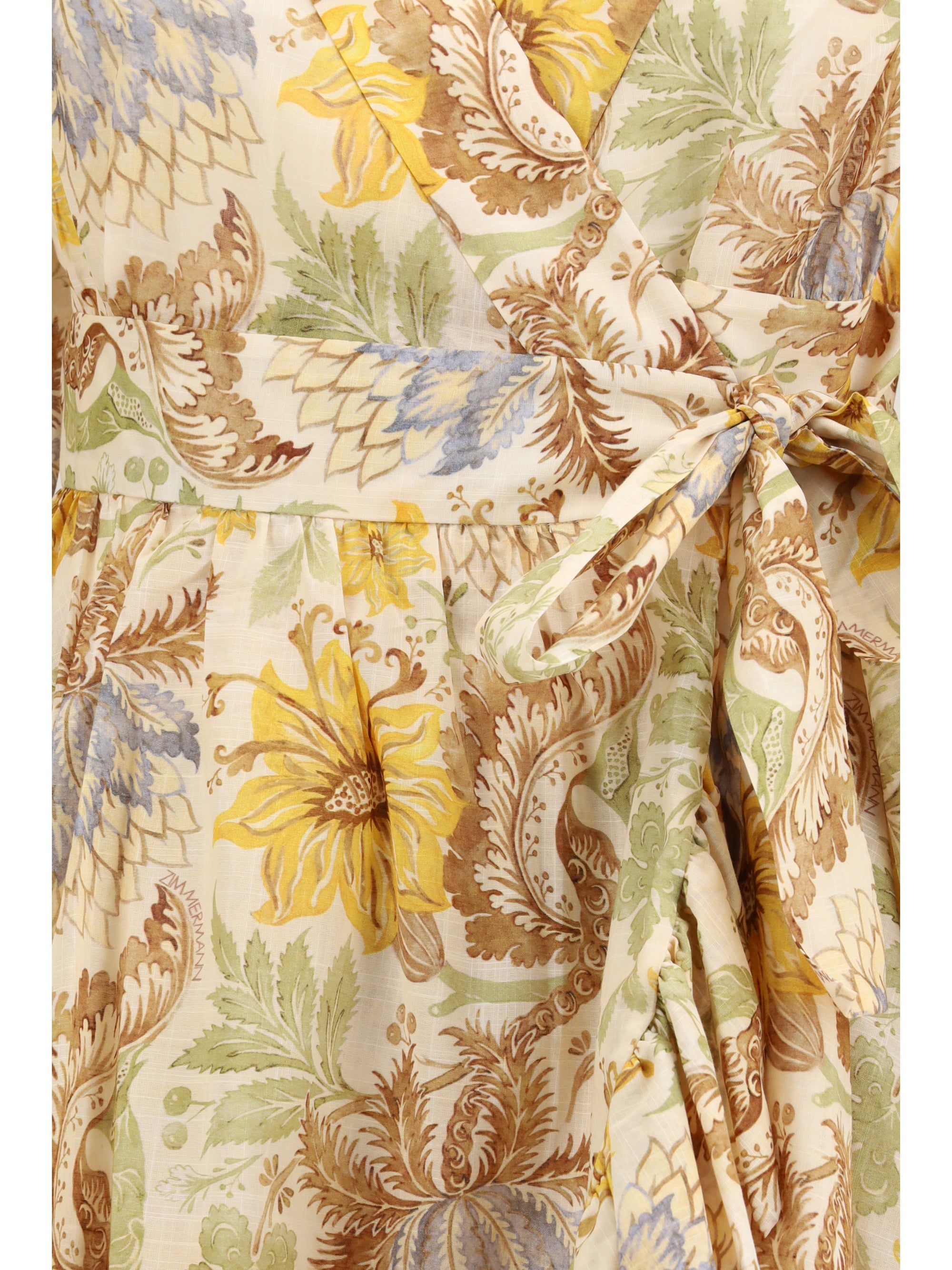 ZIMMERMANN 1 daylight wrap mini dress