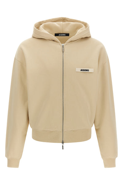 le hoodie grip gros grain cotton hoodie