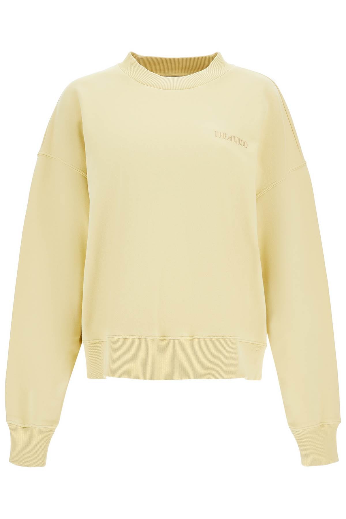 oversized hoodie fade dusty yellow in cotton