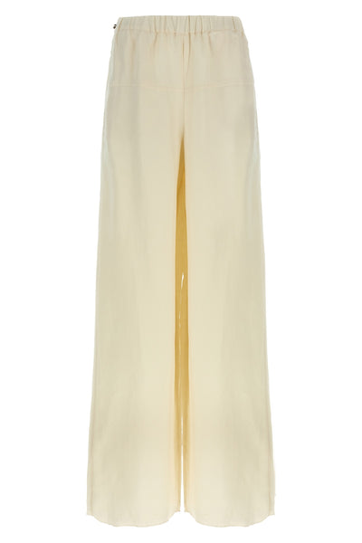 onore pants in washed linen and silk twill