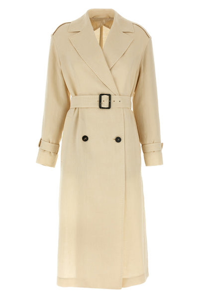vieste double-breasted trench coat