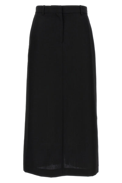 longuette skirt in wool blend
