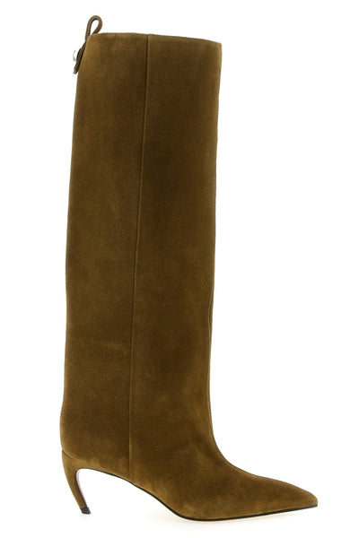 lea suede boots