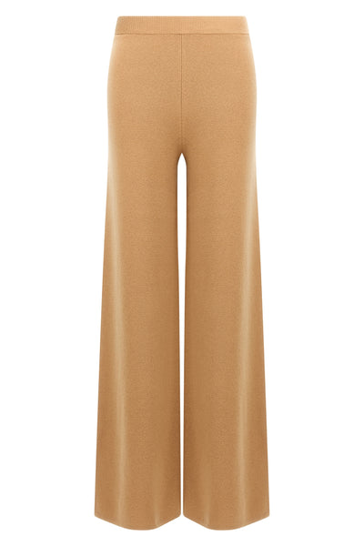 judy trousers in wool and cashmere yarn worked in fabric stitch