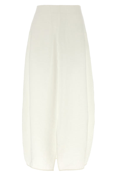 long parachute skirt in airy silk blend