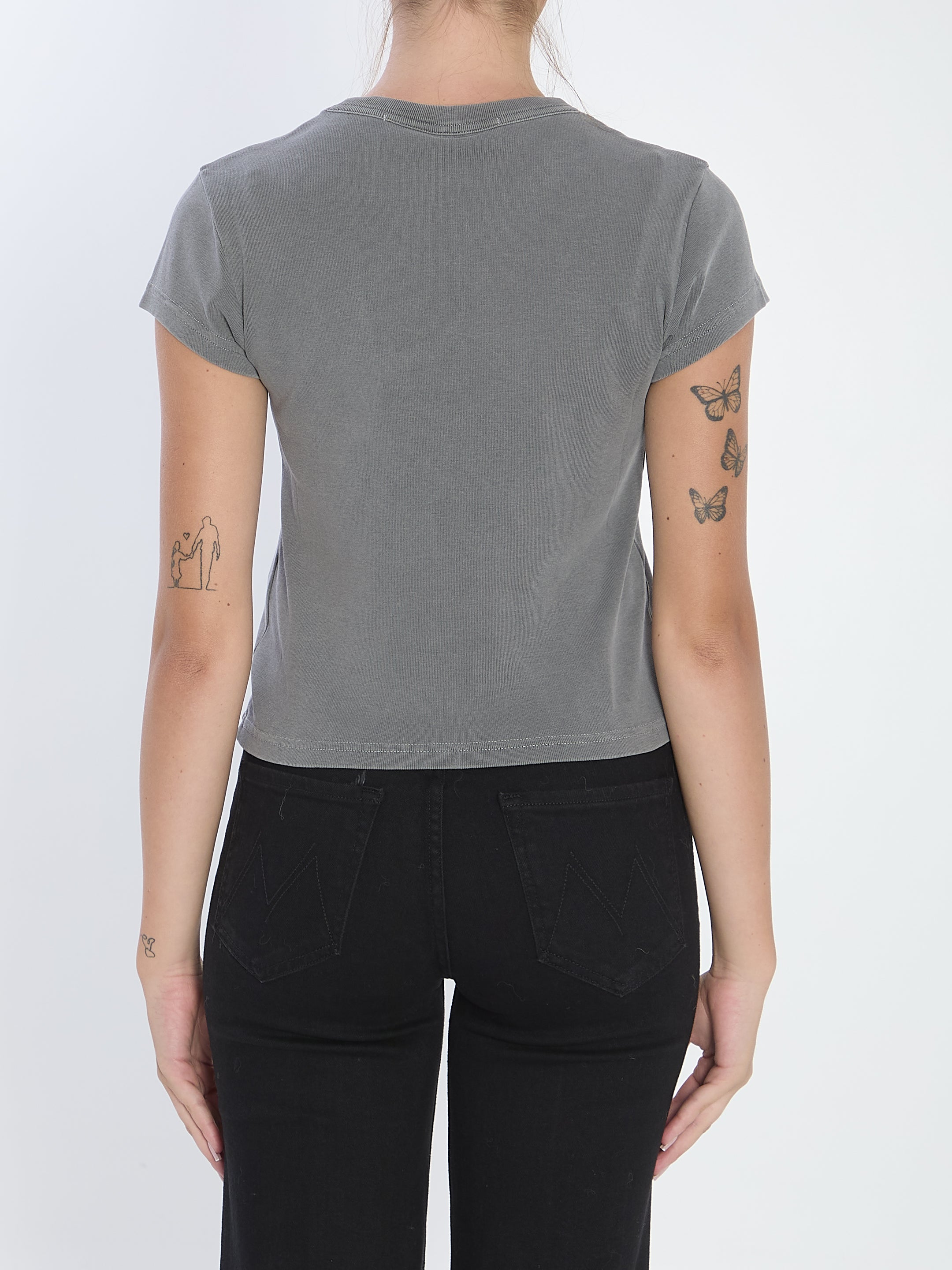 ALEXANDER WANG M baby tee with hotfix graphic