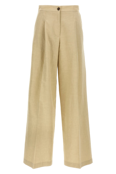 cotton and linen blend pants