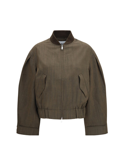 lightweight wool bomber jacket