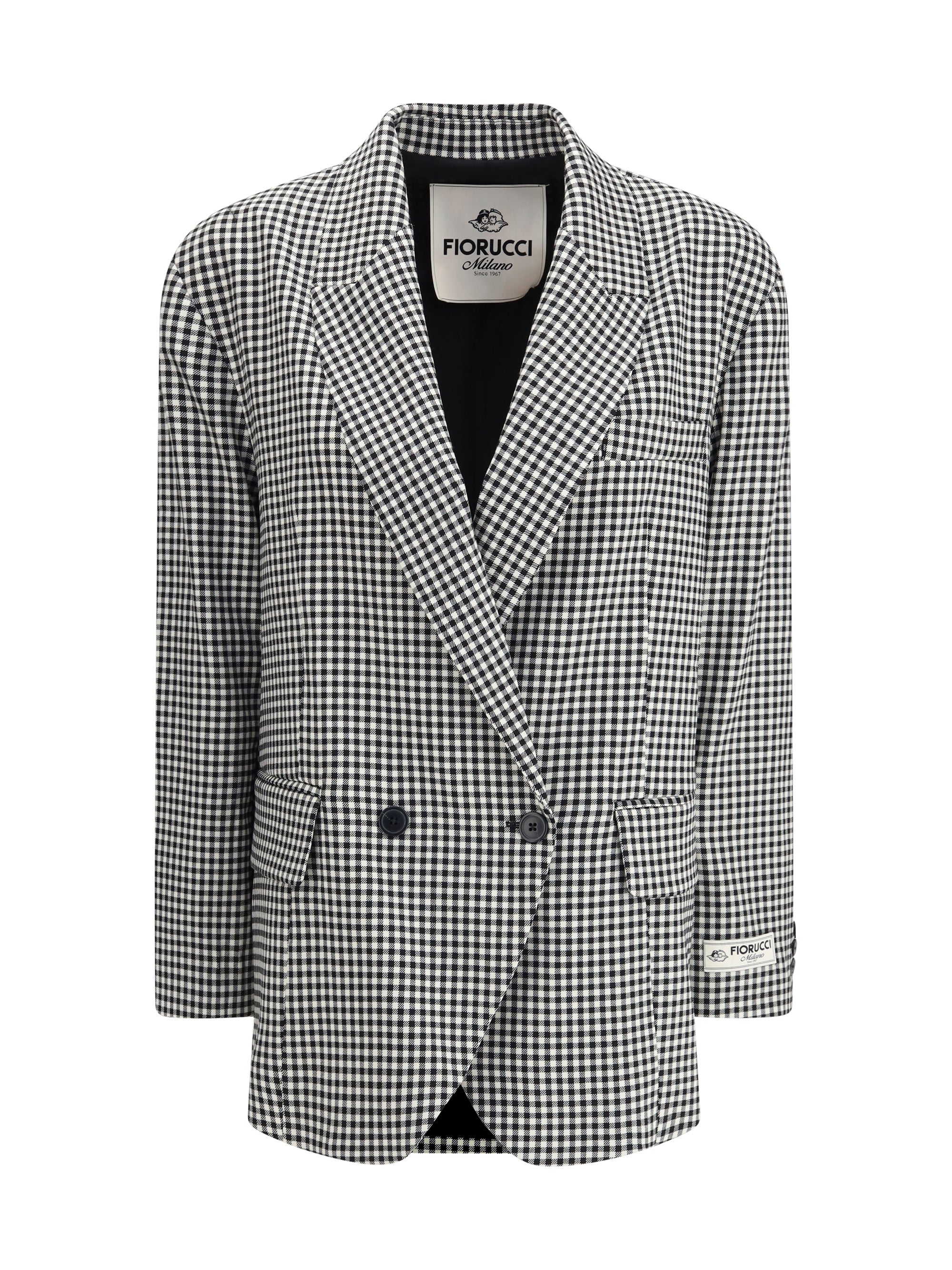 FIORUCCI 40 gingham blazer