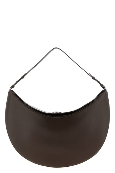 le sac ovalo leather shoulder bag