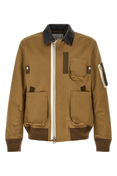 the camel color sacai blouson