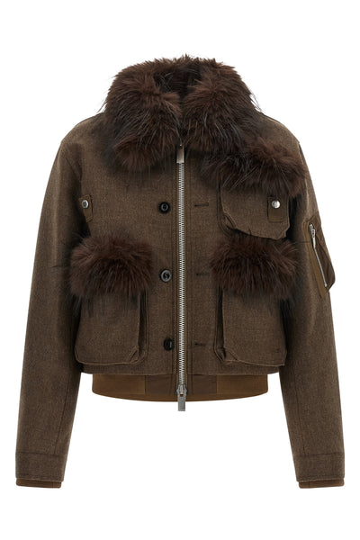 the sacai blouson redefines the codes of outerwear through a hybrid construction