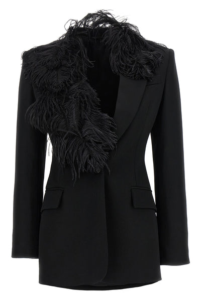 cool wool single-breasted blazer