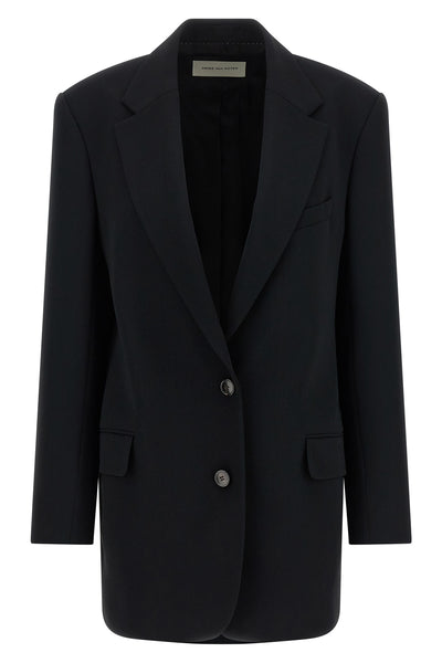basti single-breasted crêpe blazer